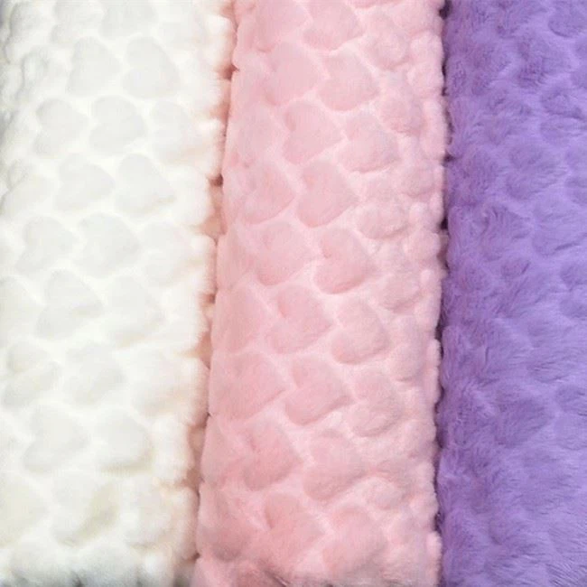 Heart Design Rabbit Velvet