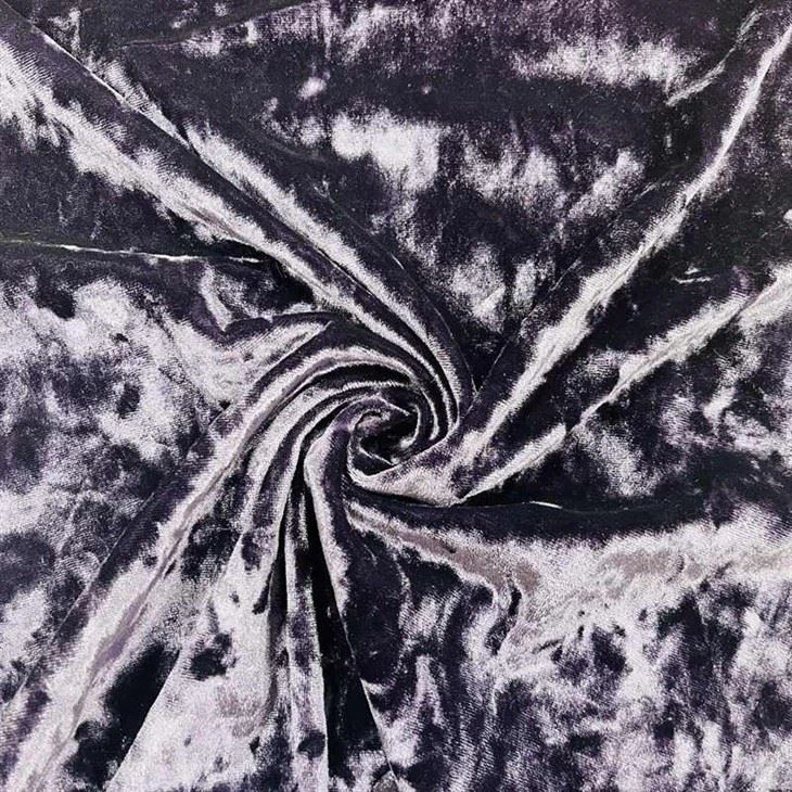 Crushed Stretch Velvet Fabric